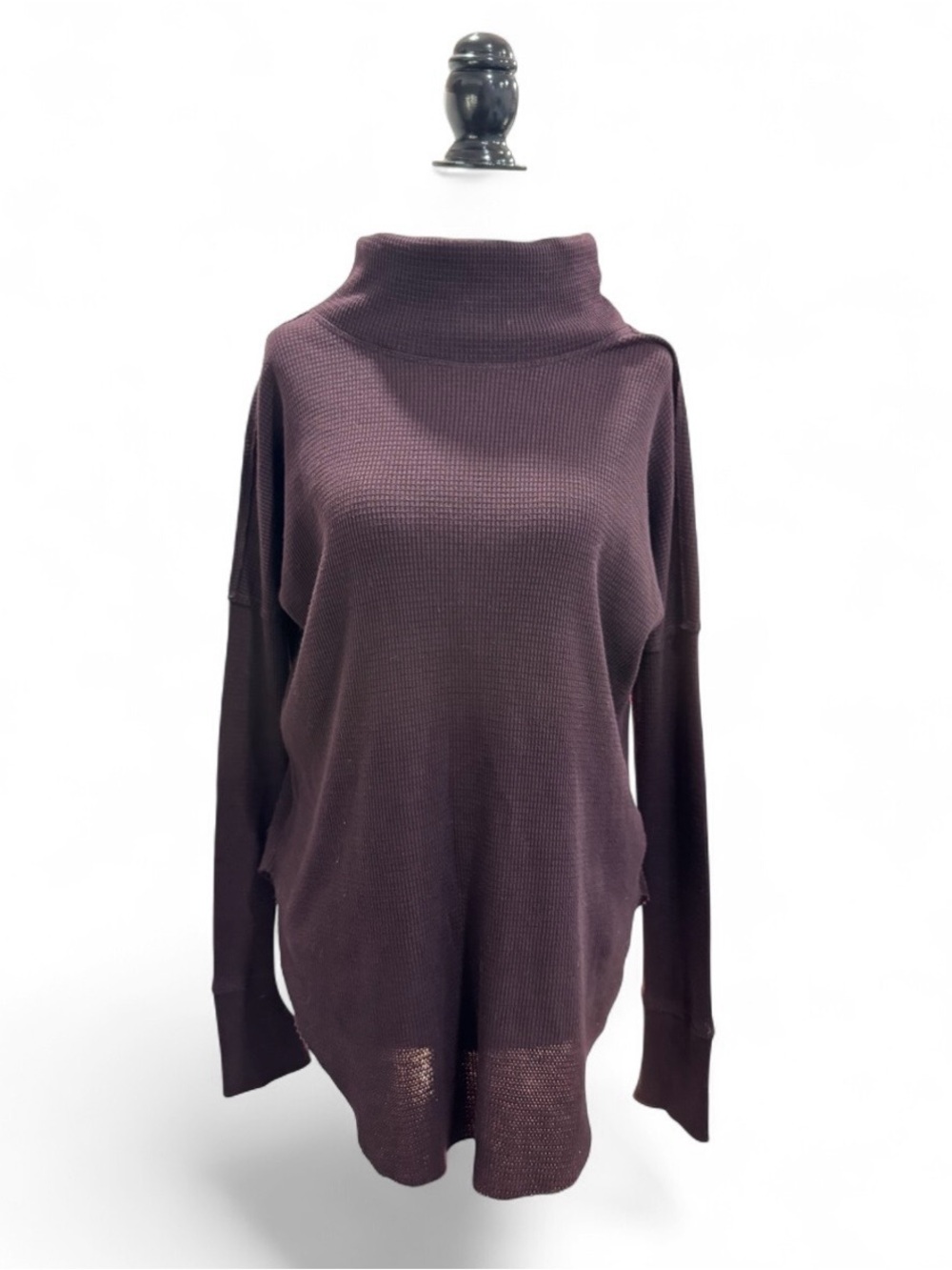 TNA Women's Waffle Knit Turtleneck Sweater